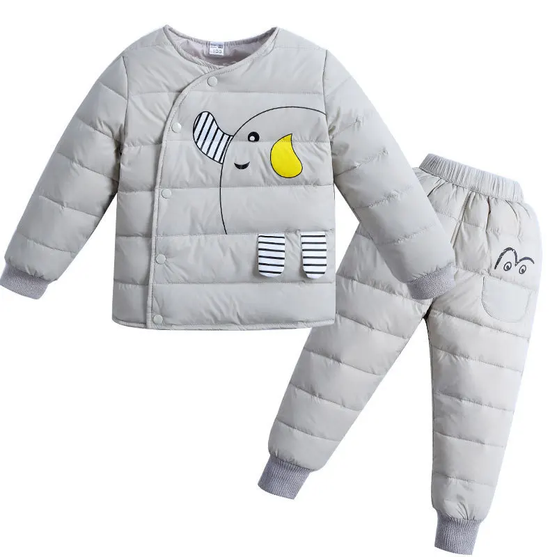 BibiCola/Детские теплая одежда Комплект Детская зимняя хлопковая Повседневное