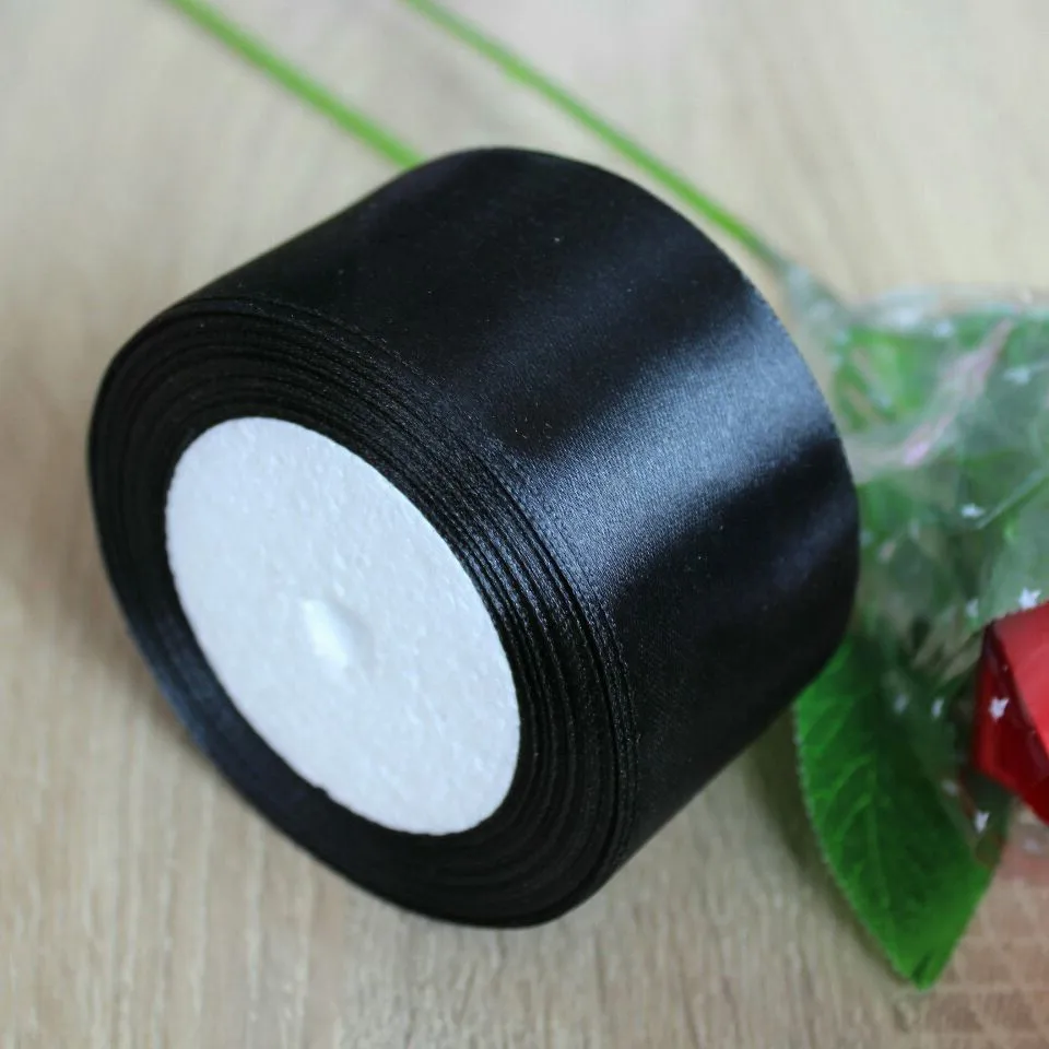 Hyfsy 10080 50 мм ширина(25 ярдов/сумка) атласная лента DIY подарочная упаковка материалы ручной работы бант для волос полиэстер 5 см