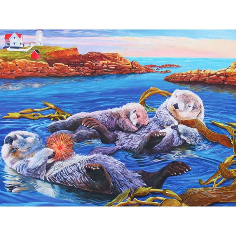 5d алмазная живопись Кубик Рубика вышивка животное мозаика подарок медведь