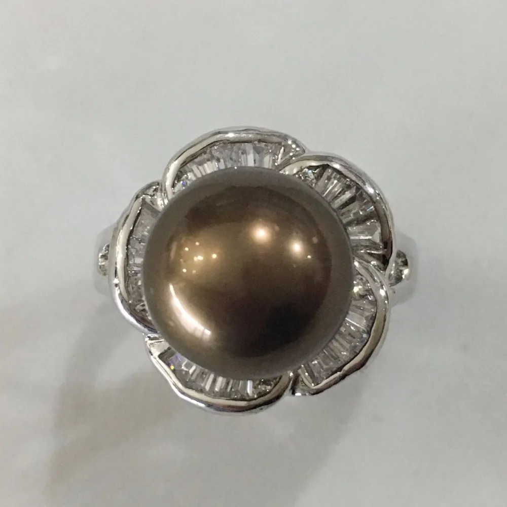 R008 Новинка благородная Женская Посеребренная инкрустация Кристалл цветок форма