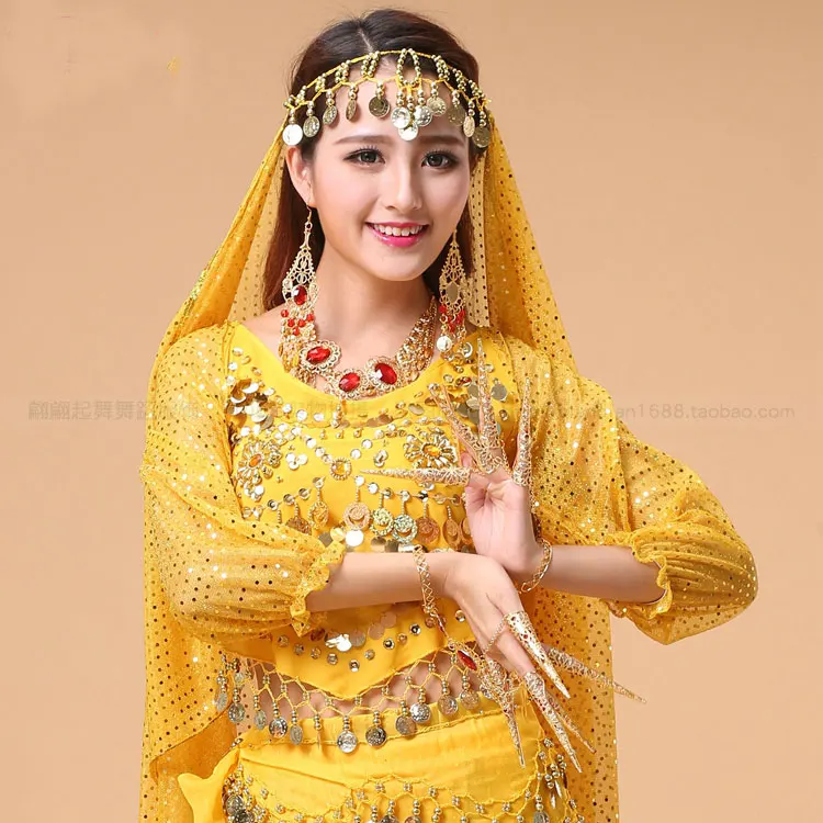 Топ для танца живота рубашка костюм болливудского топ с длинными рукавами