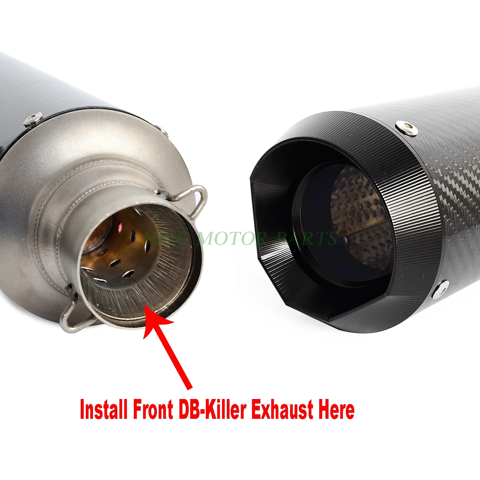 Выхлопной глушитель для мотоцикла высокопроизводительный из углеродного