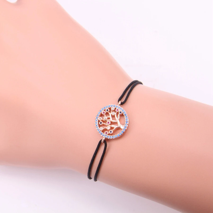 

Hemistone Thomas Hope Tree Colour Zircon Textile Bracelets in Little Secrets Collection Adjustable Length TS my BX1