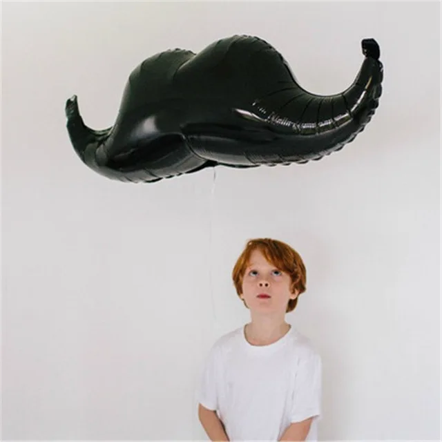 10pcs Mustache Balloon Little Man 1st Birthday Curly Moustache 42inch Foil Bachelor Party Decor for Boy Baby Shower | Дом и сад