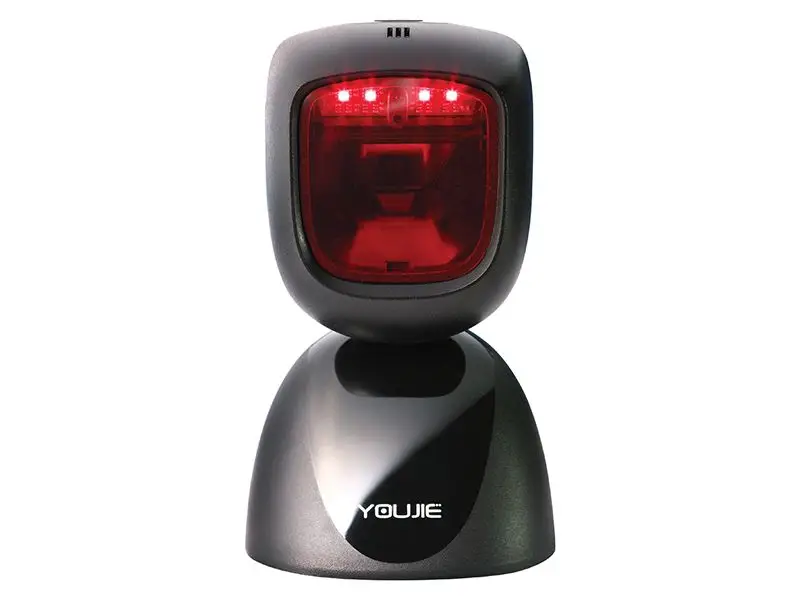

Honeywell YOUJIE HF600 2D CMOS Area-imaging Desktop USB Wired Handfree Omnidirectional Barcode Scanner for POS solutions