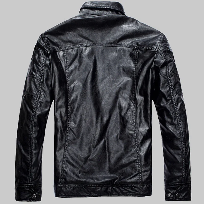 Man Lether Jackets Pu Leather Jaqueta Masculinas Inverno Couro Jacket Men Jaquetas De Men's Winter | Мужская одежда