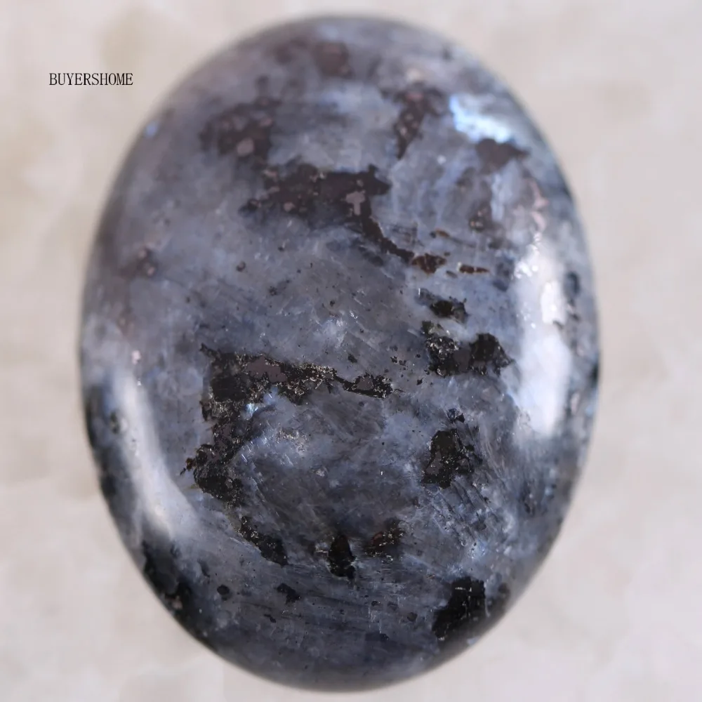 

Natural Stone Beads Gray Labradorite Oval Cabochon CAB 30x40mm Semi-precious Stones Fit Handmade Jewelry Women Men 1PC K1696