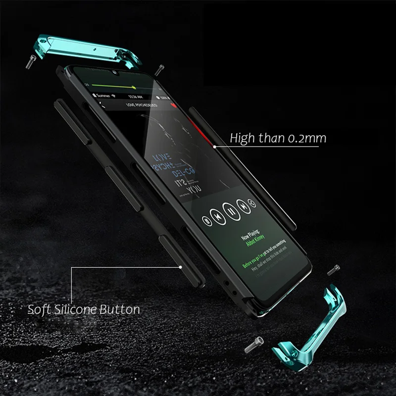 Luxury Phone Case For Huawei P30 Pro Hard Plastics Armor Shockproof Metal Frame Hybrid Cover Shell huawei p30 Coque Capa | Мобильные