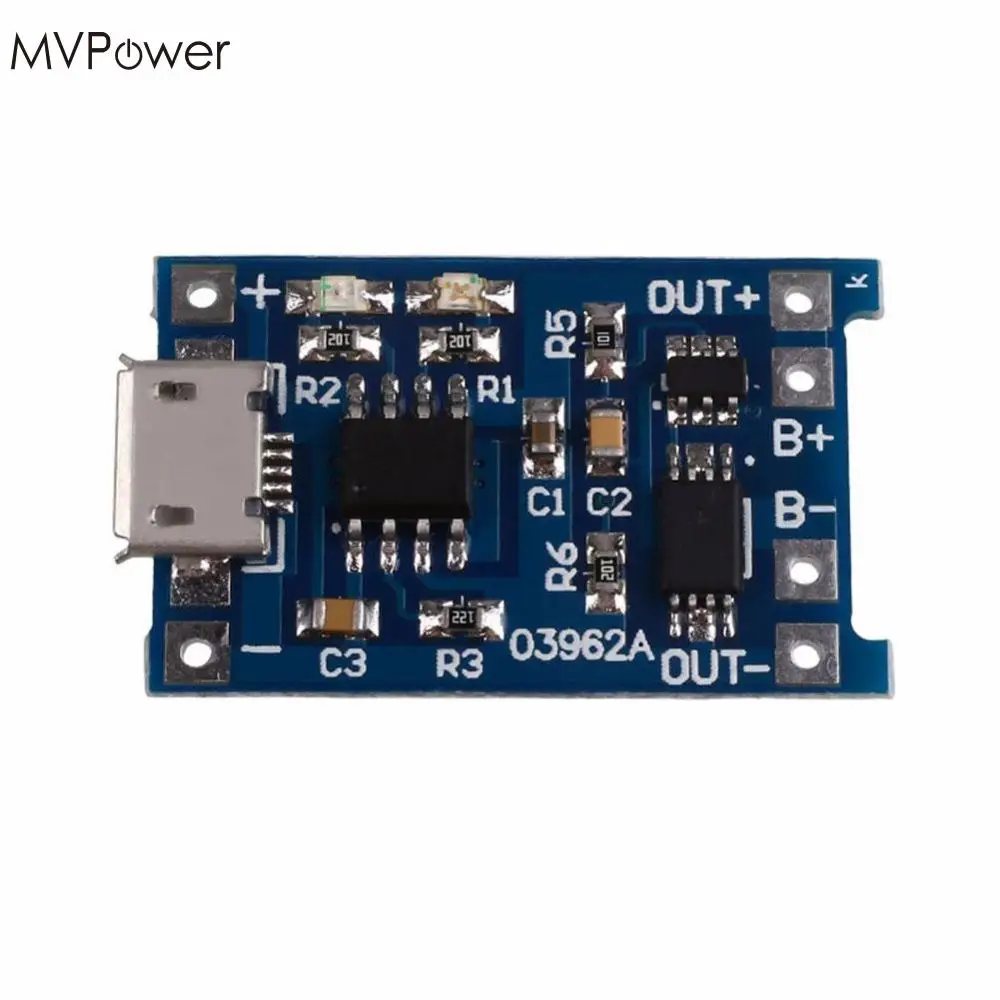 Зарядное устройство MVpower 5V 1A Micro USB 18650 Li ion зарядное + защита|usb 18650|battery chargebatteries battery