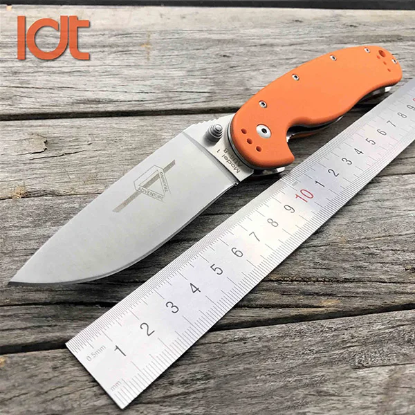 Orange Handle LDT RAT Модель 1 складной нож AUS-8 лезвие G10 ручка тактические ножи для отдыха на природе карманный нож для выживания Инструменты для повседневного использования - Цвет: Orange Handle