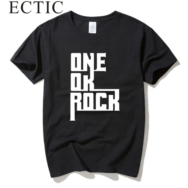 Новинка бесплатная доставка Мужская футболка с коротким рукавом и принтом one ok rock