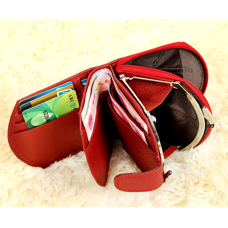 Кожаный кошелек для монет маленький мини из натуральной коровьей кожи Винтажный