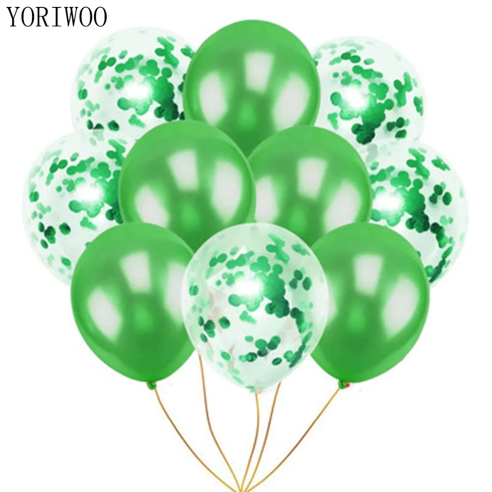 Рождественские воздушные шары YORIWOO зеленые с сердцем Новым годом 2019 украшения