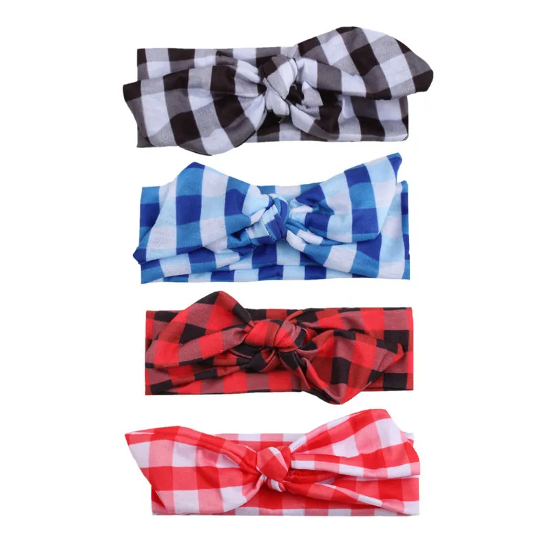 VTOM Baby Headwear Hair Accessory Kids Plaid Headbands Headband Newborn Girls With Quality Assurance | Детская одежда и обувь