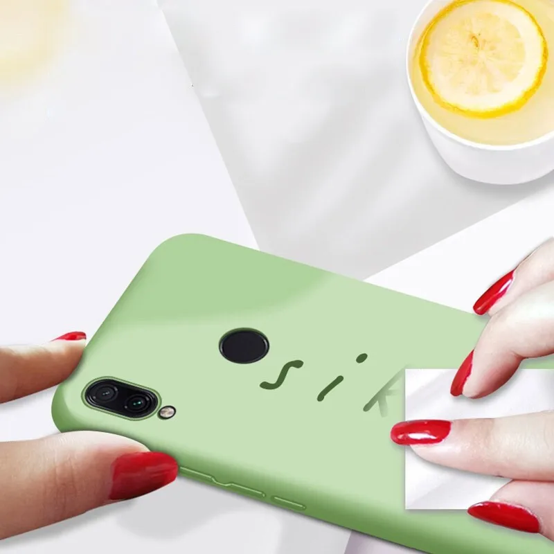 Suntaiho Silicone Case For Redmi K20 pro 6 6A remid note 7 Matte Xiaomi Mi9 redmi candy color soft Back Cover |