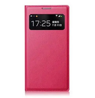 Rose Чехол Samrt для samsung S4 I9500, чехол для сна, samsung Galaxy S4mini I9190 I9195, умный чехол с окошком, кожаный чехол с откидной крышкой - Цвет: Rose