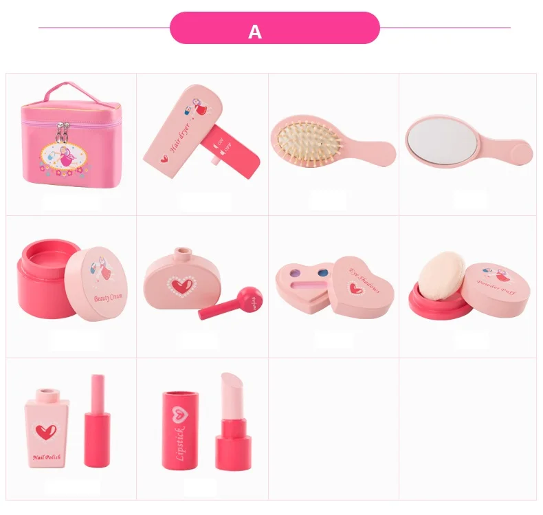 Детская косметика, посылка, коробка для девочек, игровой домик, игрушечный туалетный столик для девочек, подарок на день рождения L2218