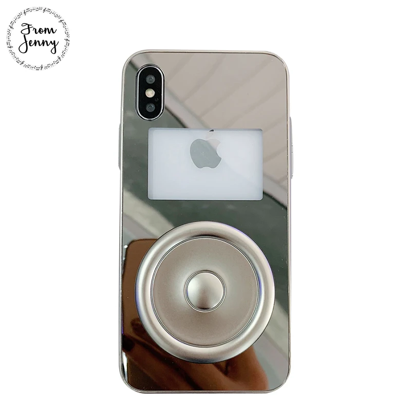 От Jenny 3D модный mp3-плеер стеклянный чехол для телефона iPhone x XR XS Max 8 8plus 7 7plus 6/6S Plus