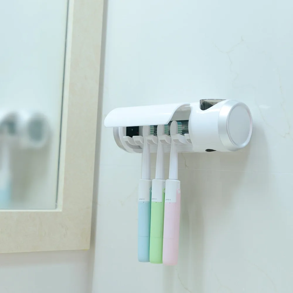 Sarmocare B100 настенный перезаряжаемый держатель для звуковой зубной щетки устройство для УФ-дезинфекции зубных щеток Автоспуск 8 минут уход за полостью рта