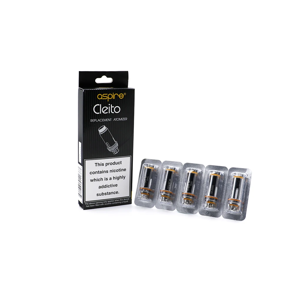 5pcs-Pack Aspire cleito сменные катушки sub ohm бак электронная сигарета обеспечивает