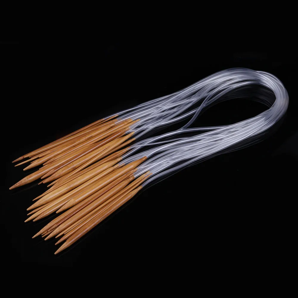 Круглые спицы для вязания 18 размеров крючки 2 0 мм 10 80 см длинные гладкая отделка