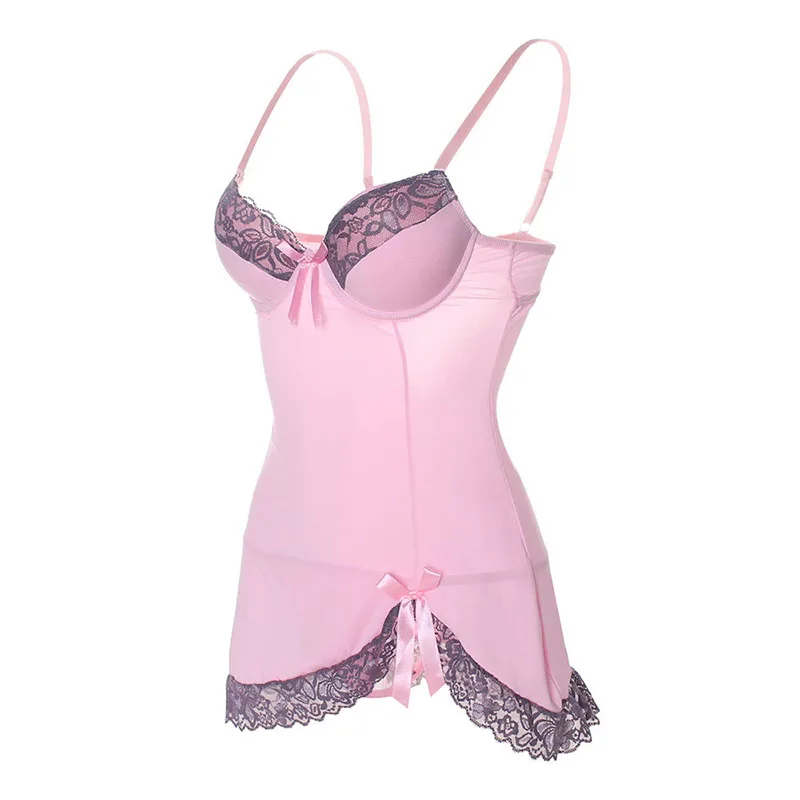 2019 женское модное сексуальное ночное белье Babydoll полупрозрачное нижнее чулки