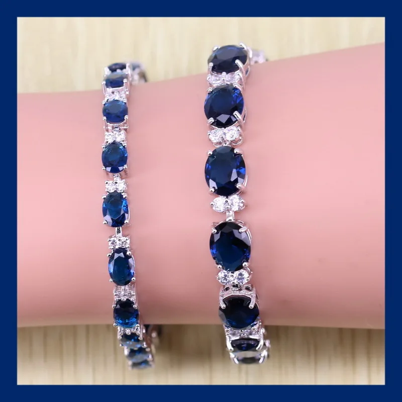 Женский браслет с голубым цирконием Reginababy ювелирное изделие для свадьбы|bracelets