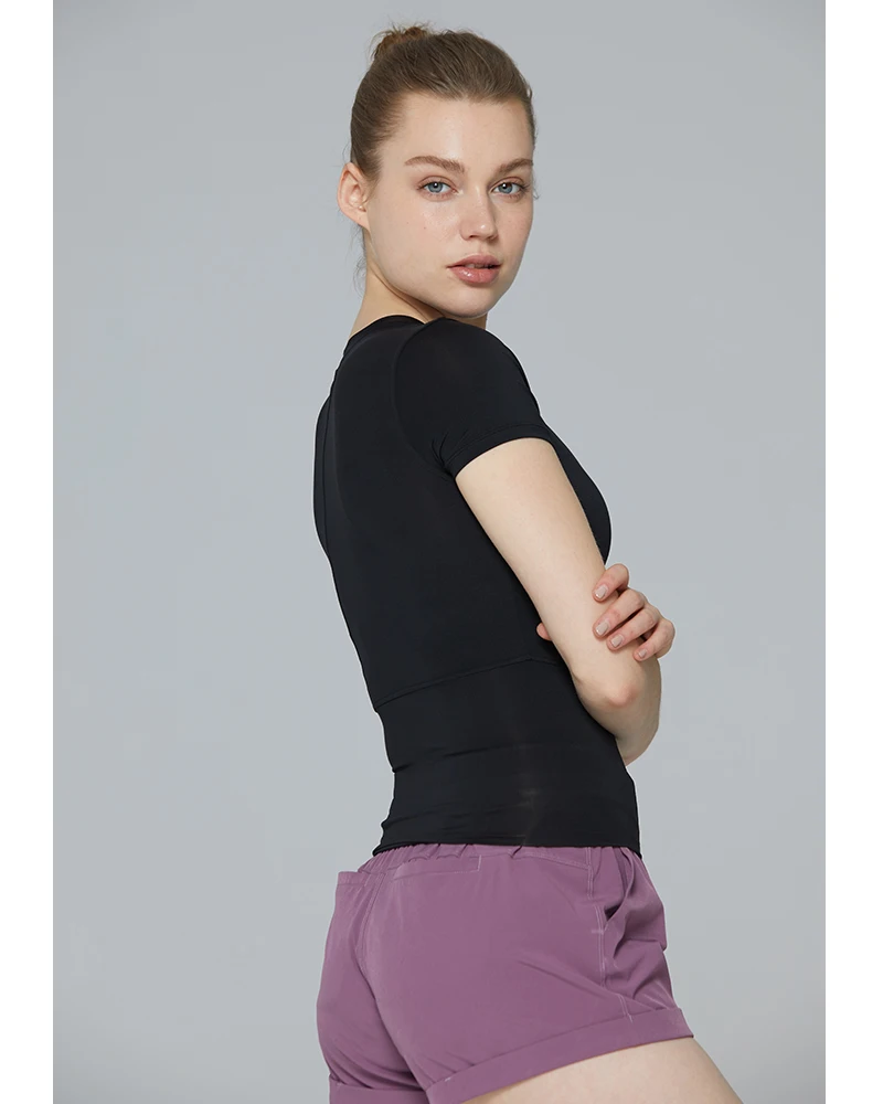 SYPREM Women Women's Basic Round Collar Body Fit Workout& Sports Top Tshirt vest High Elastic Pilates tanks Brand,tx181004