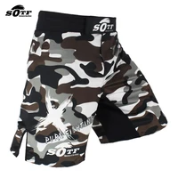 sotf black camouflage boxing fighting fighting breathable shorts tiger muay thai mma shorts boxing clothing sanda thai shorts