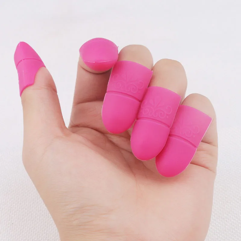 5 шт./лот набор для снятия УФ гель лака силиконовый пластиковый смываемый зажим