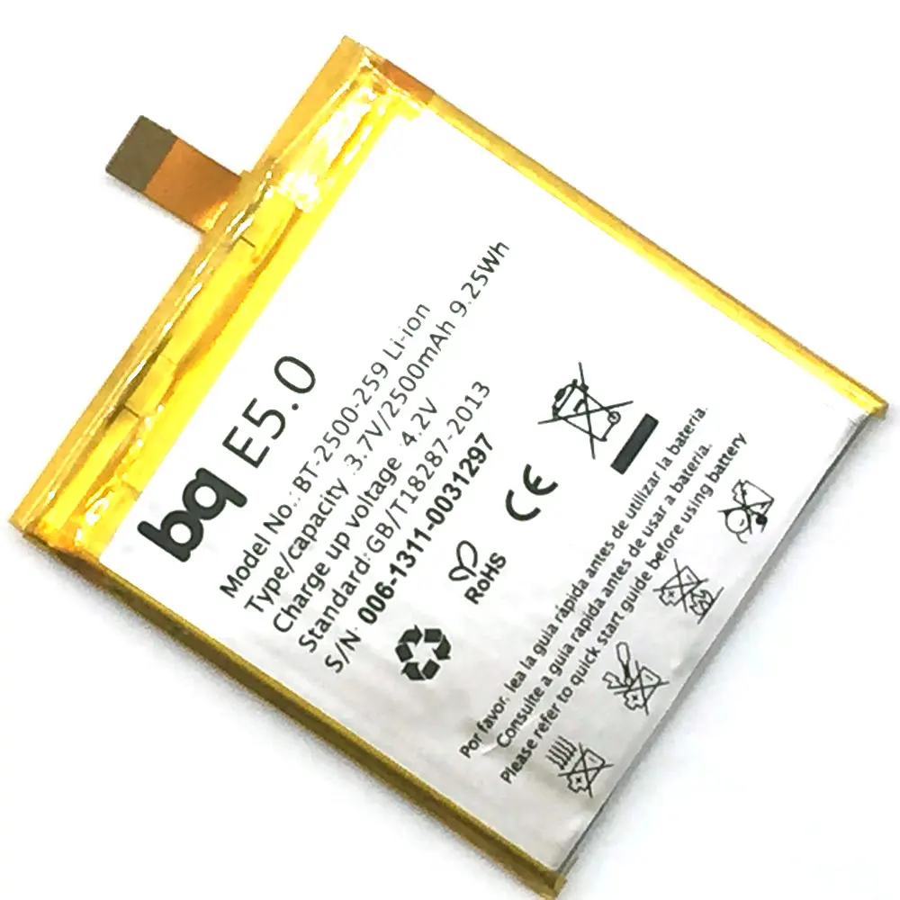 1 шт. Высококачественная новая Оригинальная батарея BQ E5.0 для Aquaris E5 FHD E5|battery for|battery