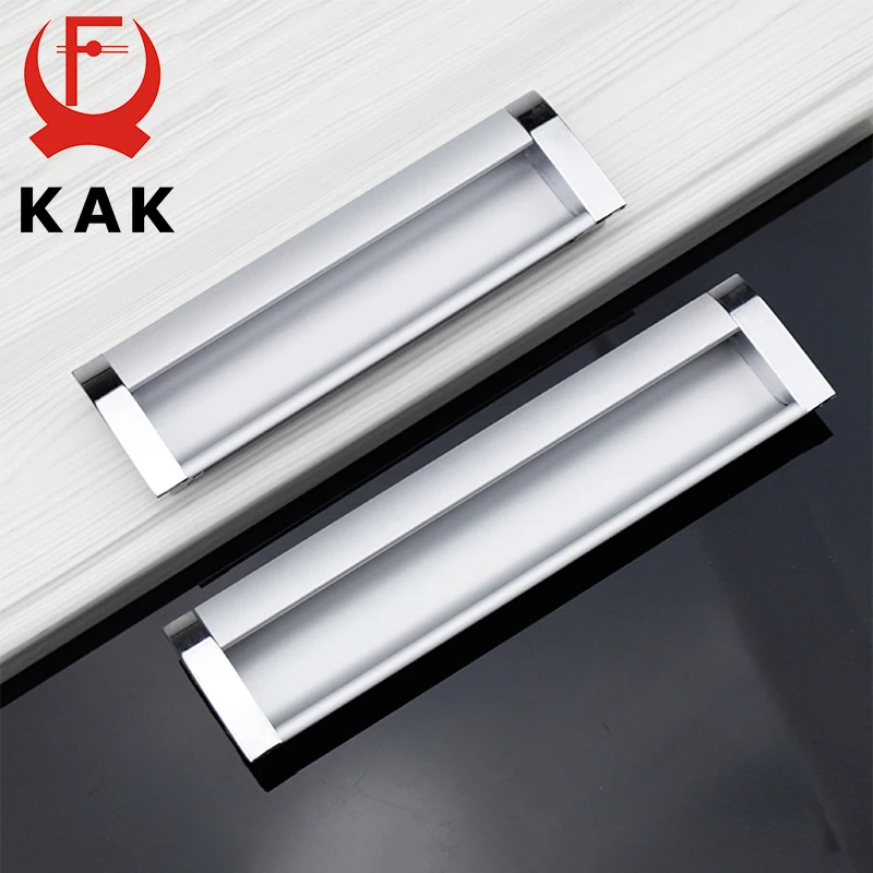 5 шт. ручки для выдвижных ящиков KAK потайные шкафа кухонного двери из алюминиевого