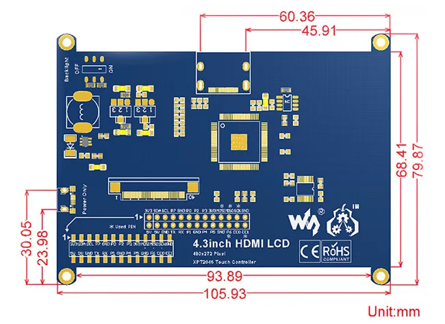 Raspberry pi 4 3 дюймовый сенсорный экран HDMI LCD более умный чем 5 ЖК дисплей и 7