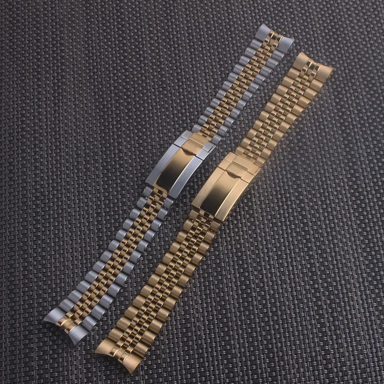 Сменный юбилейный браслет из нержавеющей стали для часов Datejust 20 мм|Ремешки часов|