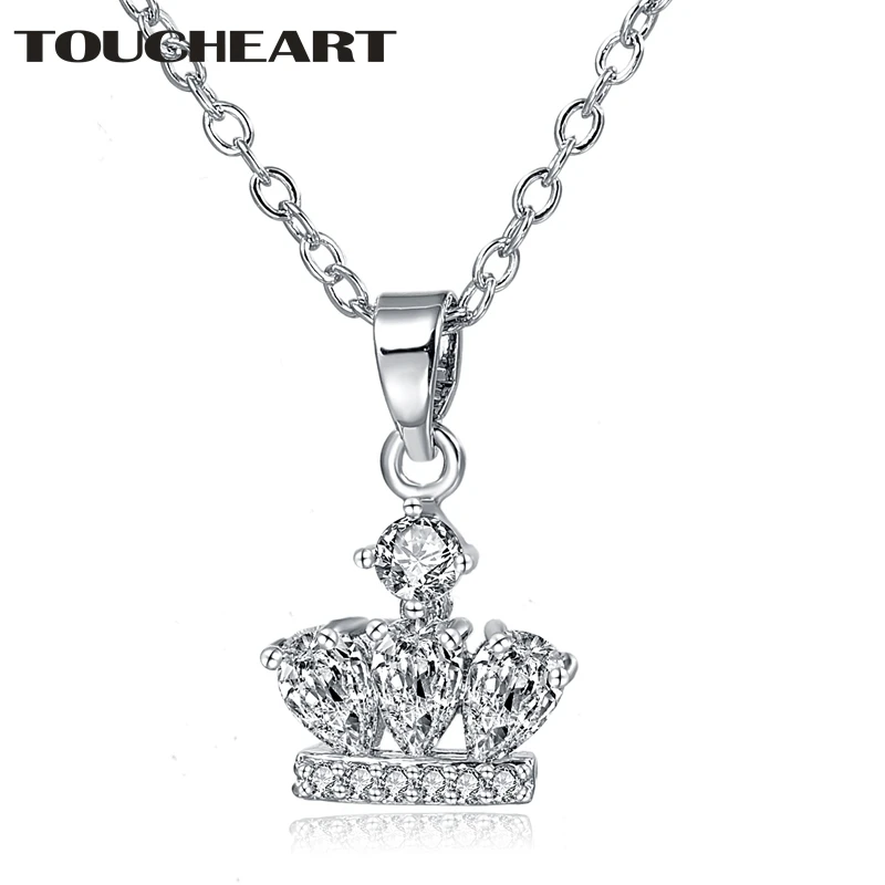 

TOUCHEART Luxury Crystals Crown Choker Necklaces&Pendants For Women Rhinestone Charm Jewelry Cubic Zirconia Necklace SNE190073