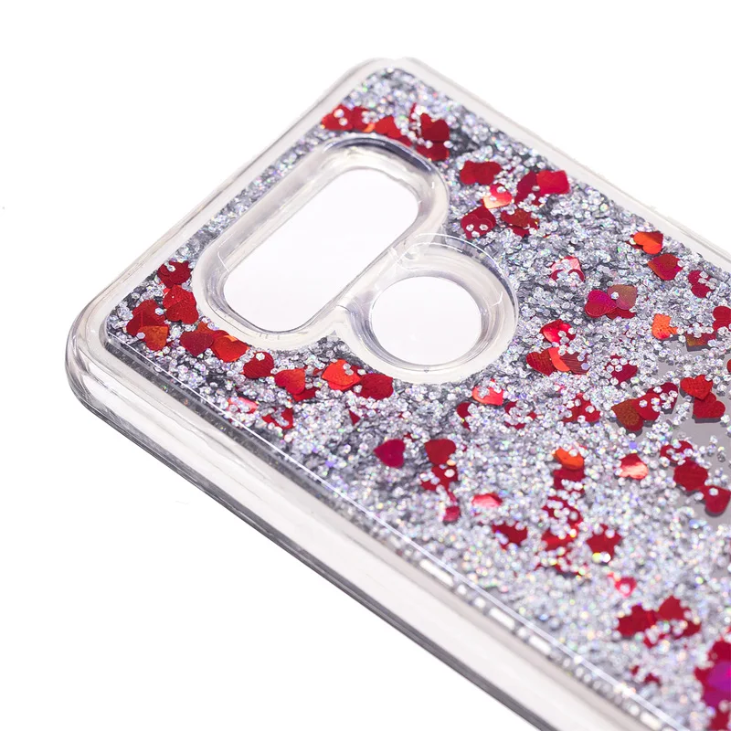

Luxury 2 in 1 TPU+PC Bling Glitter Quicksand Liquid Sand Phone Silicone Case Cover Shell Coque Funda for LG G6