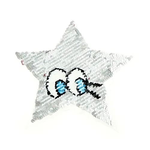 New Star Reversible Change Color Sequins Five-pointed Sew On Patches For Clothes DIY Patch Applique Crafts | Дом и сад