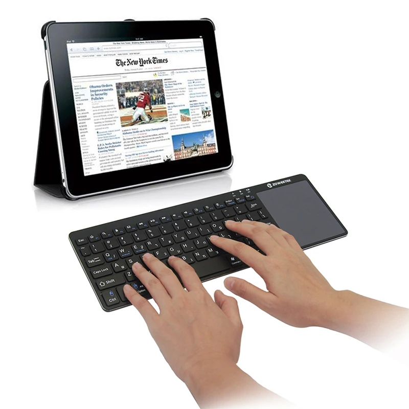

Bluetooth Keyboard TouchPad Wireless Positioning Office Battery For Laptop/notebook/PC/Computer