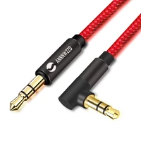 3 5mm jack audio cable 3 5 male to male cable audio 90 degree right angle speaker line aux cable for iphone car headphone mp34