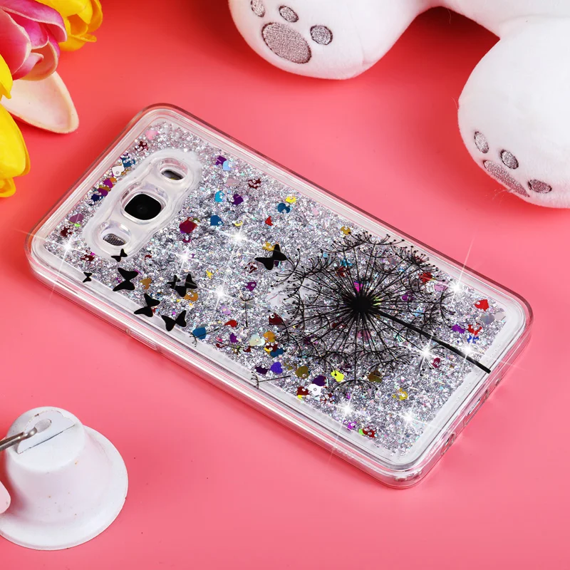 

Glitter Liquid Sand Quicksand Soft Silicone Mobile Phone Bags Cases Cover Shell Coque For Samsung Galaxy J3 2015 J3 J5 J7 2016