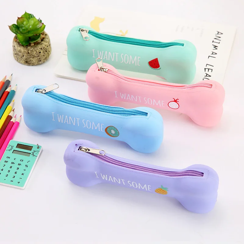 Новинка чехол-карандаш для мальчиков и девочек кавайная сумка с силиконовой