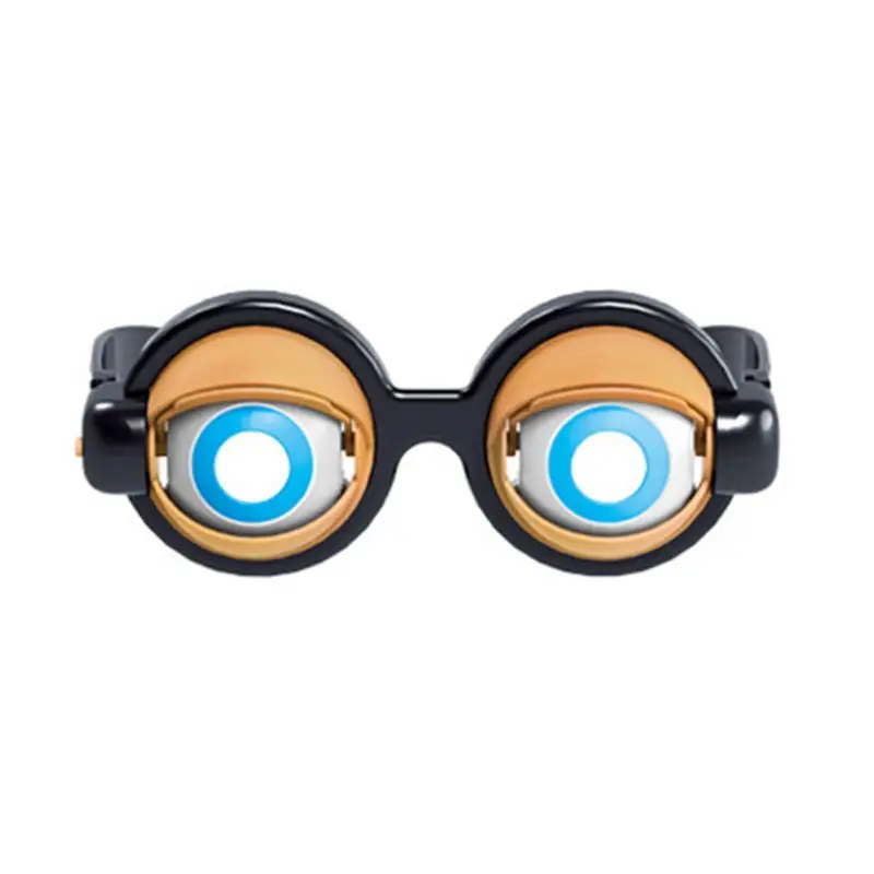 1 HBB 1PC Kids Novelty Toys Crazy Eyes Funny Glasses Children Toys Creative Boy Girl Game Play Toy Plastic Glasses 4 Colors - Цвет: 1