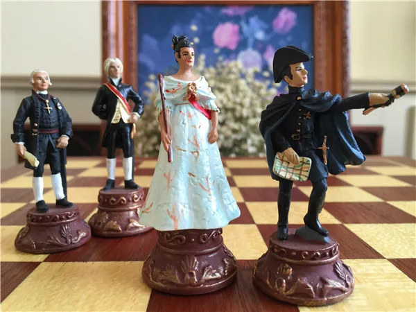 Фигурка международных шахматных фигур из смолы набор детская игра битва при