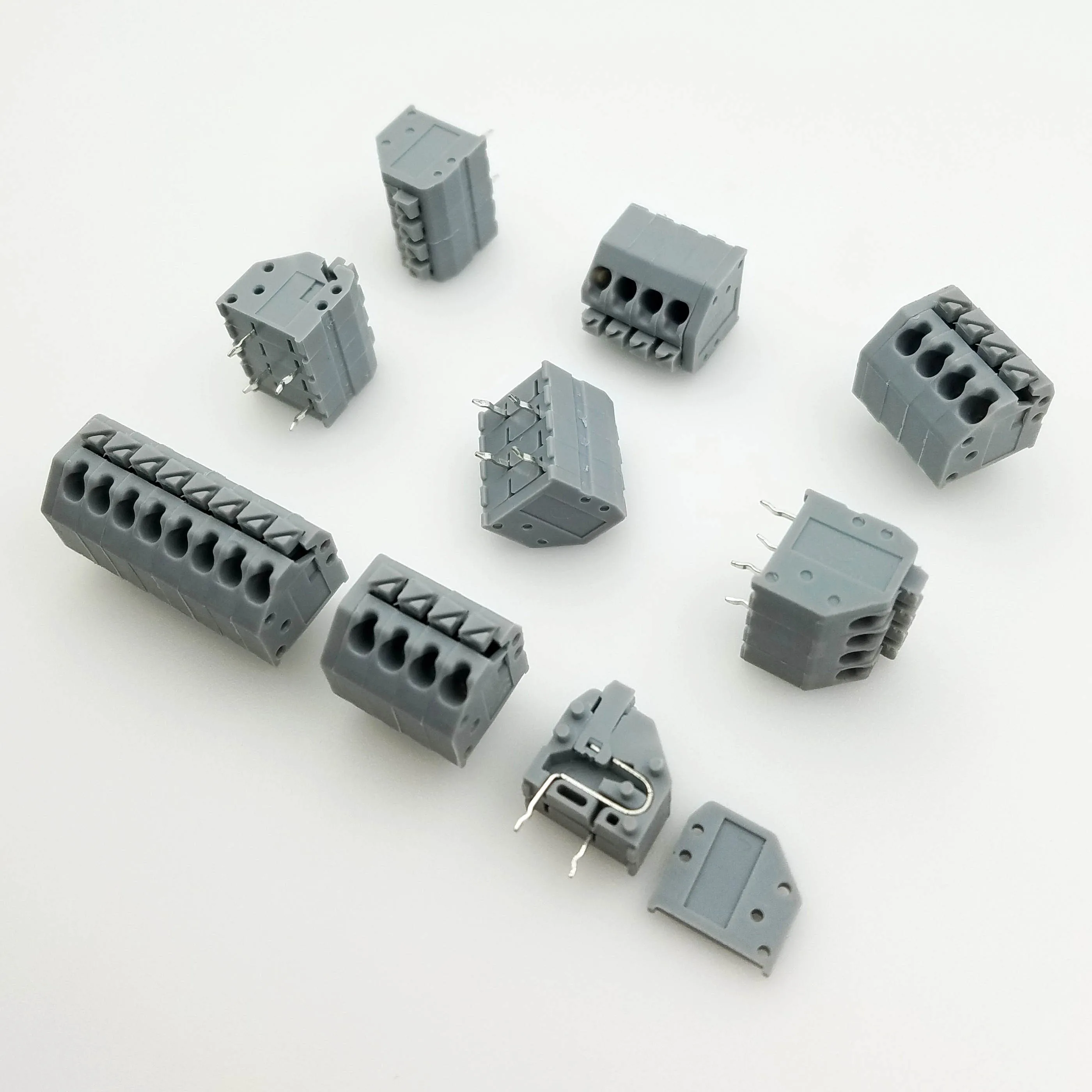 Пружинный PCB Соединительный терминал KF250-2.5mm/2,54 мм/3,5 мм/7,0 мм расстояние бесвинтовой пружинный пресс-терминал может быть соединен 250A/250B