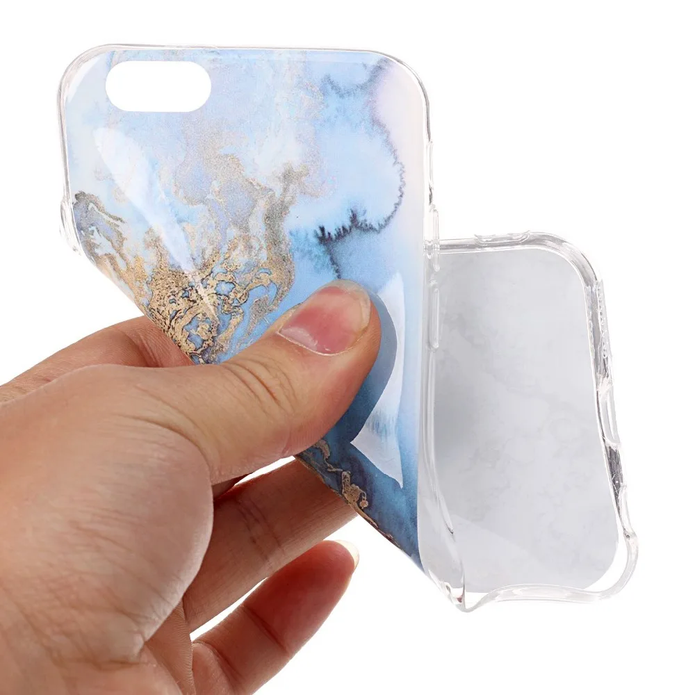 For iphone 6 Luxury Blue White Green Black Marble Design Phone Case Apple Iphone 6s 4.7inch Gloss TPU Soft Back Cover |