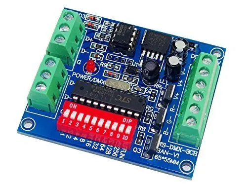 3 канала DMX512 драйвер контроллера dmx-декодер 15A для RGB Led | Освещение