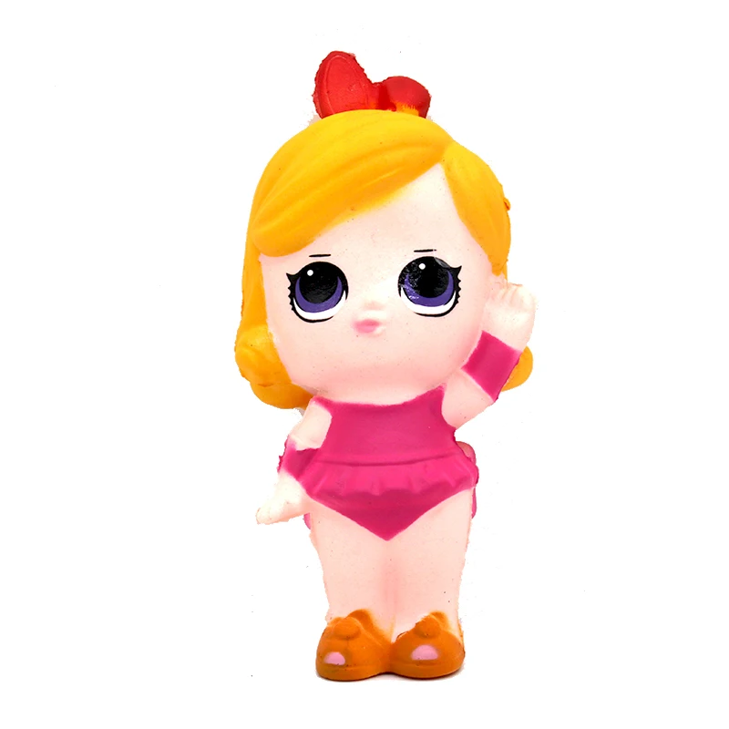 Rabbit rose dress Jumbo Squishy развлечения Squishe животные для детей снятия стресса у взрослых Squeeze игрушки - Цвет: Rabbit rose dress