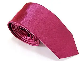 Purple red 10 шт./лот, мужской тонкий галстук, Одноцветный галстук, узкий галстук из полиэстера, ширина 5 см, 34 Цвета, королевский синий, золотой, вечерние, официальные Галстуки - Цвет: Purple red