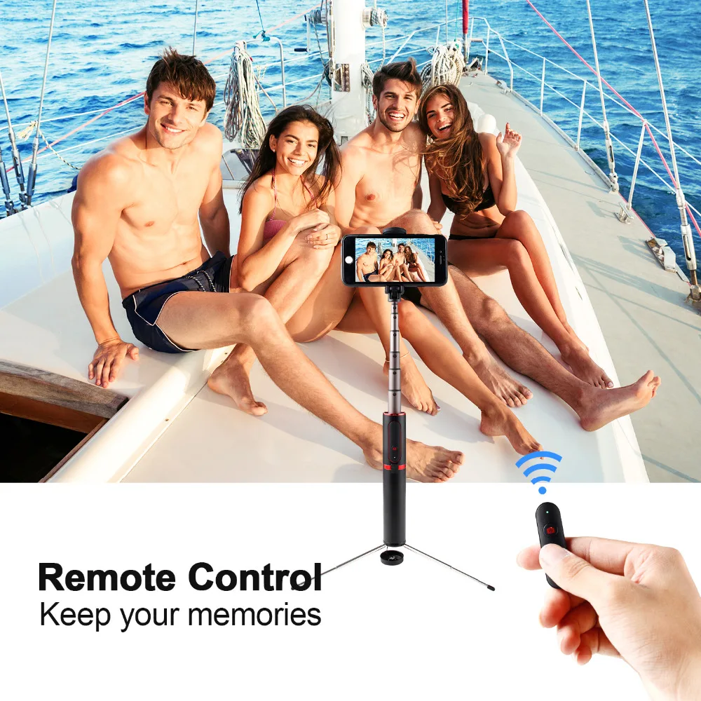 ASHANKS Bluetooth селфи палка мини штатив 3 в 1 монопод беспроводной дистанционный затвор