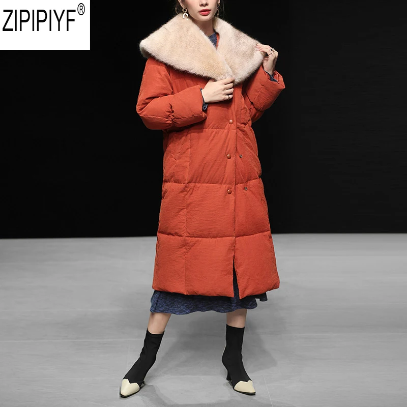 Winter Jacket Women Female Warm Coat 2018 Woman Parka Streetwera Long Sleeve Slim Keep Big Fur Collar Parkas C2890 | Женская одежда